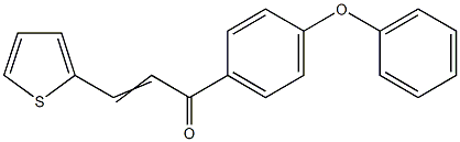 (E)-1-(4-phenoxyphenyl)-3-(2-thienyl)-2-propen-1-one结构式