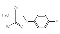 3-(4-Fluorophenylthio)-2-hydroxy-2-methylpropanoic acid structure