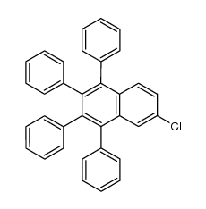 6-chloro-1,2,3,4-tetraphenylnaphthalene Structure