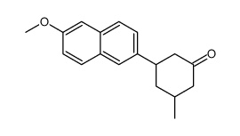 Cyclohexanone, 3-(6-Methoxy-2-naphthalenyl)-5-Methyl-结构式