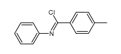 N-(chloro(p-tolyl)methylene)benzenamine Structure