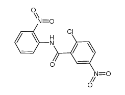 2-chloro-5-nitro-N-(2-nitrophenyl)benzamide结构式