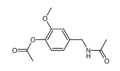 N-[4-(Acetyloxy)-3-methoxybenzyl]acetamide structure