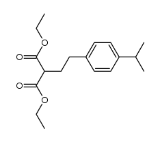 (4-isopropyl-phenethyl)-malonic acid diethyl ester Structure