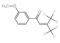 4,4,4-trifluoro-1-(3-methoxyphenyl)-3-(trifluoromethyl)but-2-en-1-one结构式