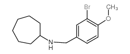 N-[(3-bromo-4-methoxyphenyl)methyl]cycloheptanamine structure