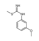 methyl N'-(3-methoxyphenyl)carbamimidothioate Structure