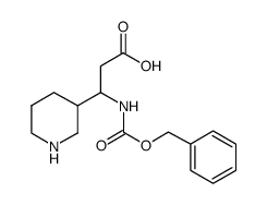 3-N-CBZ-AMINO-3-PIPERIDINE-PROPIONIC ACID Structure