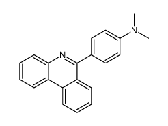 N,N-dimethyl-4-phenanthridin-6-ylaniline结构式