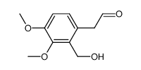 (2-hydroxymethyl-3,4-dimethoxy-phenyl)-acetaldehyde结构式