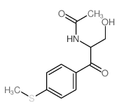 Acetamide,N-[1-(hydroxymethyl)-2-[4-(methylthio)phenyl]-2-oxoethyl]-结构式