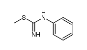 1-phenyl-2-methyl-2-thiopseudourea结构式