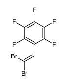 1-(2,2-dibromoethenyl)-2,3,4,5,6-pentafluorobenzene结构式