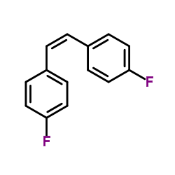 1,1'-(Z)-Ethene-1,2-diylbis(4-fluorobenzene)结构式