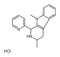 3,9-dimethyl-1-pyridin-2-yl-1,2,3,4-tetrahydropyrido[3,4-b]indole,hydrochloride结构式