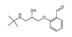 2-[2-hydroxy-3-(tert-butylamino)propoxy]benzaldehyde Structure