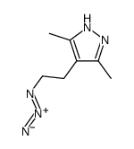 4-(2-Azidoethyl)-3,5-dimethyl-1H-pyrazole结构式