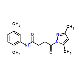 N-(2,5-Dimethylphenyl)-4-(3,5-dimethyl-1H-pyrazol-1-yl)-4-oxobutanamide Structure