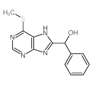 (6-methylsulfanyl-7H-purin-8-yl)-phenyl-methanol Structure