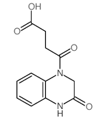 4-oxo-4-(3-oxo-2,4-dihydroquinoxalin-1-yl)butanoic acid结构式