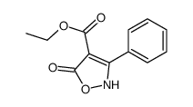 ethyl 5-oxo-3-phenyl-2H-1,2-oxazole-4-carboxylate结构式