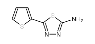 2-Amino-5-(2-thienyl)-1,3,4-thiadiazole Structure