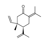 (+/-)-4r-isopropenyl-2-isopropylidene-5c-methyl-5t-vinyl-cyclohexanone Structure