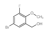 (5-Bromo-3-fluoro-2-methoxyphenyl)methanol Structure