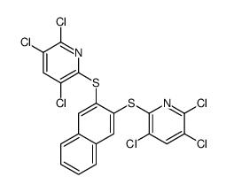 2,3,5-trichloro-6-[3-(3,5,6-trichloropyridin-2-yl)sulfanylnaphthalen-2-yl]sulfanylpyridine Structure