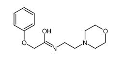 N-(2-morpholin-4-ylethyl)-2-phenoxyacetamide结构式