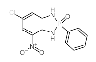 1H-1,3,2-Benzodiazaphosphole,6-chloro-2,3-dihydro-4-nitro-2-phenyl-, 2-oxide结构式