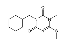 3-cyclohexylmethyl-1-methyl-6-methylsulfanyl-1H-[1,3,5]triazine-2,4-dione结构式