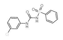 Benzenesulfonamide,N-[[(3-chlorophenyl)amino]carbonyl]- picture