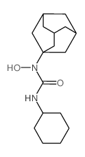 1-(1-adamantyl)-3-cyclohexyl-1-hydroxy-urea结构式