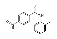 N-(2-methylphenyl)-4-nitrobenzenecarbothioamide结构式