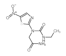 Acetamide,2-[[(ethylamino)carbonyl](5-nitro-2-thiazolyl)amino]- structure