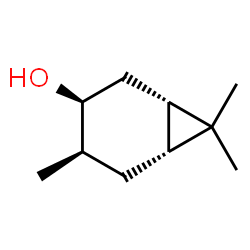 (1alpha,3alpha,4alpha,6alpha)-4,7,7-trimethylbicyclo[4.1.0]heptan-3-ol结构式