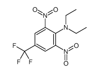 N,N-diethyl-2,6-dinitro-4-(trifluoromethyl)aniline Structure