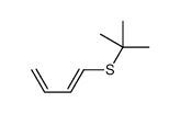 2-buta-1,3-dienylsulfanyl-2-methylpropane Structure