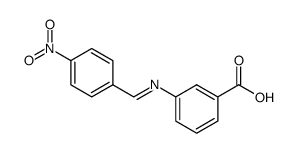 3-(4-nitro-benzylidenamino)-benzoic acid结构式