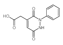 2-(3,6-dioxo-2-phenyl-1H-pyridazin-4-yl)acetic acid Structure