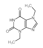 1H-Purine-2,6-dione,3,7-diethyl-3,7-dihydro-结构式