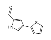 4-thiophen-2-yl-1H-pyrrole-2-carbaldehyde结构式
