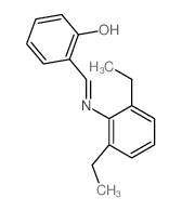 Phenol,2-[[(2,6-diethylphenyl)imino]methyl]- structure