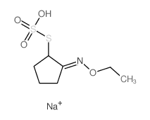 (1Z)-1-ethoxyimino-2-sulfosulfanyl-cyclopentane结构式