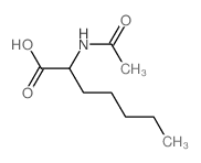 Heptanoic acid,2-(acetylamino)-结构式