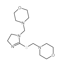 Morpholine,4-[[[4,5-dihydro-1-(4-morpholinylmethyl)-1H-imidazol-2-yl]thio]methyl]-(9CI)结构式
