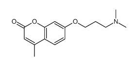 7-[3-(dimethylamino)propoxy]-4-methylchromen-2-one结构式