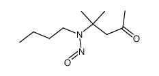 N-butyl-N-(2-methyl-4-oxopentan-2-yl)nitrous amide Structure
