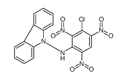 N-(3-chloro-2,4,6-trinitrophenyl)carbazol-9-amine Structure